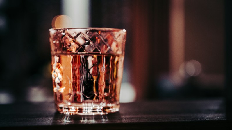 Whiskey in a glass