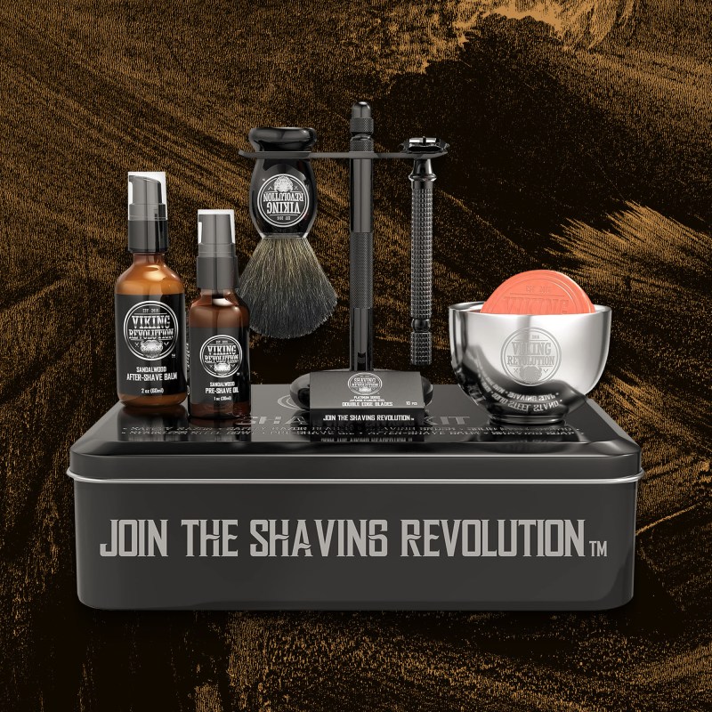 Viking Revolution Luxury Safety Razor Shaving Kit